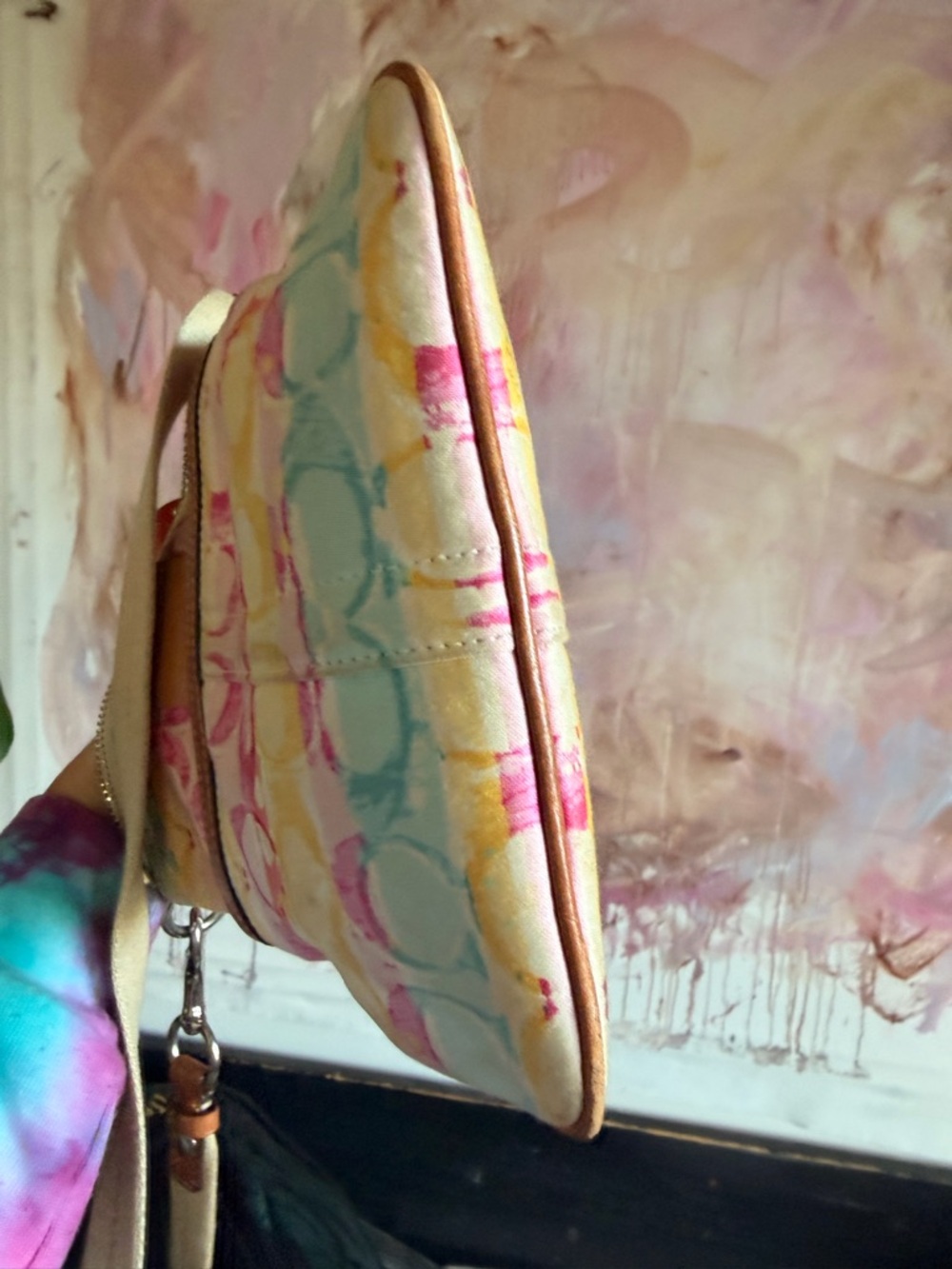 Coach Multicolor Pastel Signature Canvas Crossbody Bag - Picture 9 of 10